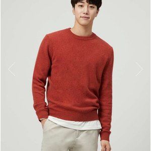 GIORDANO Men's Merino Wool Sweater Size XL in Burnt Orange